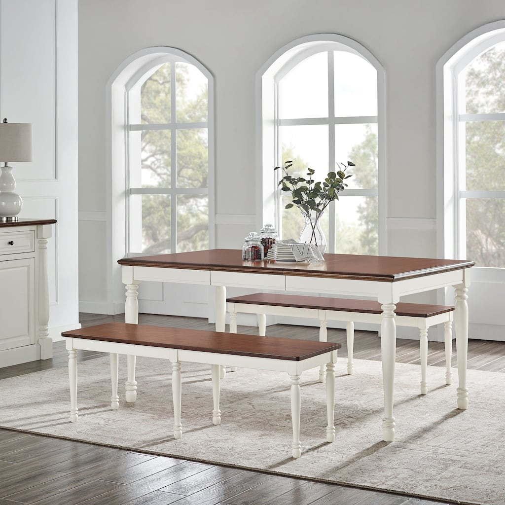 Crosley Shelby 3 Piece Dining Set Table Set for 6