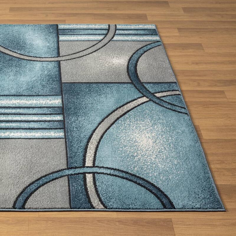 Luxe Weavers Art Deco Geometric Area Rug, Non-Shedding Carpet