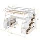 preview thumbnail 10 of 52, Merax Twin Size Loft Bed with with 7 Drawers 2 Shelves and Desk