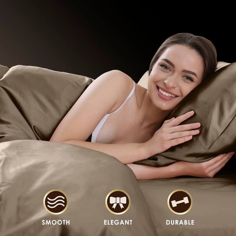 Martex Elegance Satin Silk Soft & Breathable For Hair & Skin Sheet Set