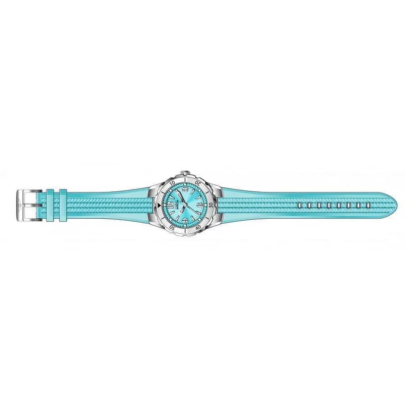 Invicta Women's 24124 Angel Quartz 3 Hand Cyan Dial Watch - Blue