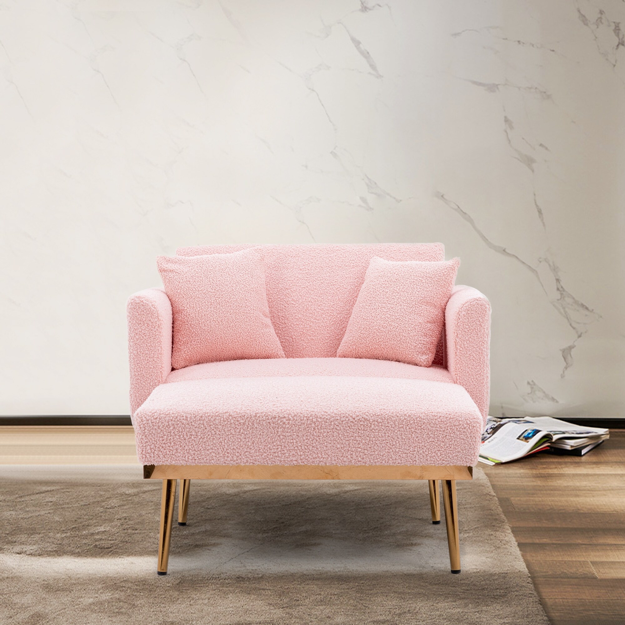 Blush chaise lounge best sale chair
