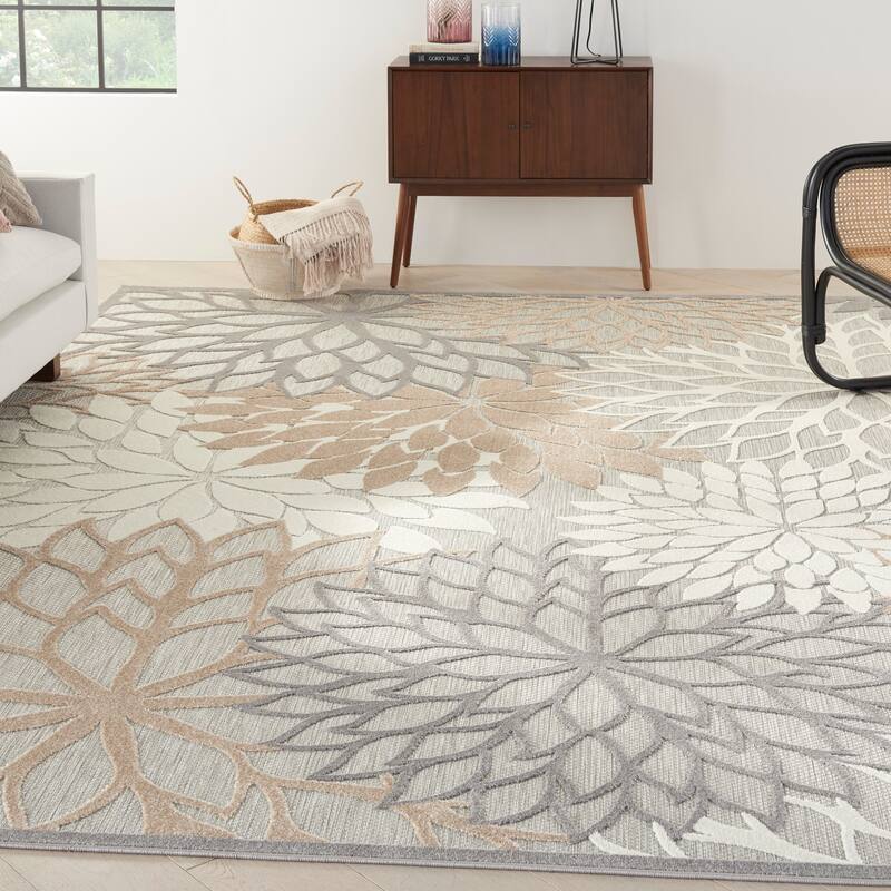 Nourison Aloha Floral Modern Indoor/Outdoor Area Rug