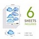 preview thumbnail 5 of 3, Walplus Watercolour Clouds Wall Stickers DIY Art Home Nursery Decor