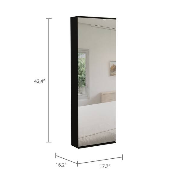 Shop Porch Den Pubols Mirrored Wall Mounted Shoe Rack Overstock 29860585