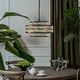 preview thumbnail 7 of 15, AloaDecor Modern Crystal Chandelier Matte Black Finish Tiered Drum Pendant Light for Small Spaces Dining Room Entryway