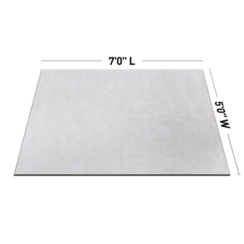Contemporary Solid Machine Washable Area Rug