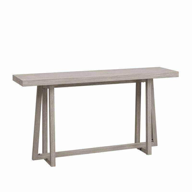 Stylish 60" Console Table, Rectangular Outdoor Entryway Table with Sturdy Construction for Hall Use