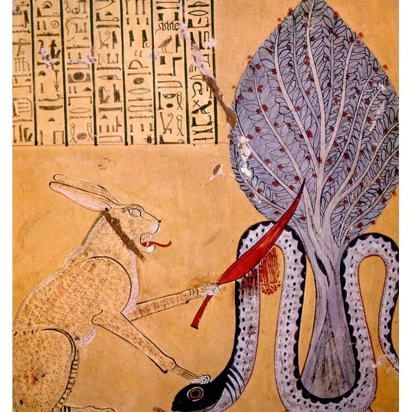 Shop Painting Of A Rabbit Eared Cat Associated With The Sun God Ra
