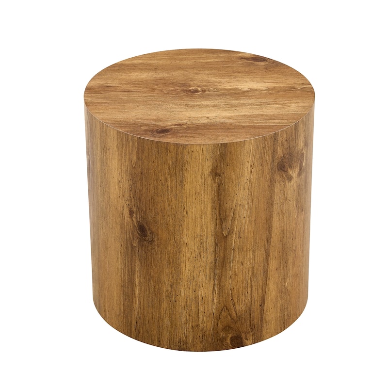 The cylindrical table with its patterned design can be easily integrated into a variety of interior styles, small dining tables