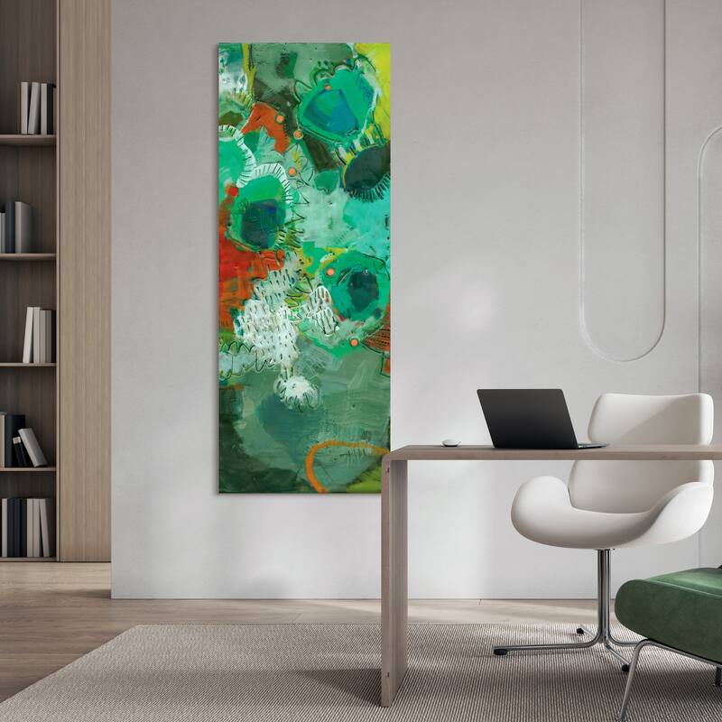 Empire Art"Lolly I" Frameless Tempered Art Glass Wall Art