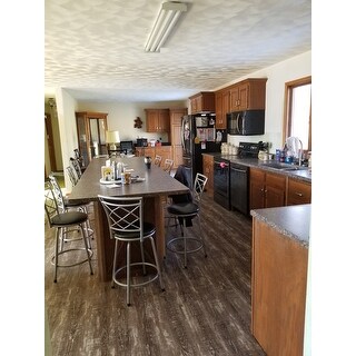 Halfy Round Seat Counter-to-Bar Height Adjustable 360 Degree Swivel Metal Stool