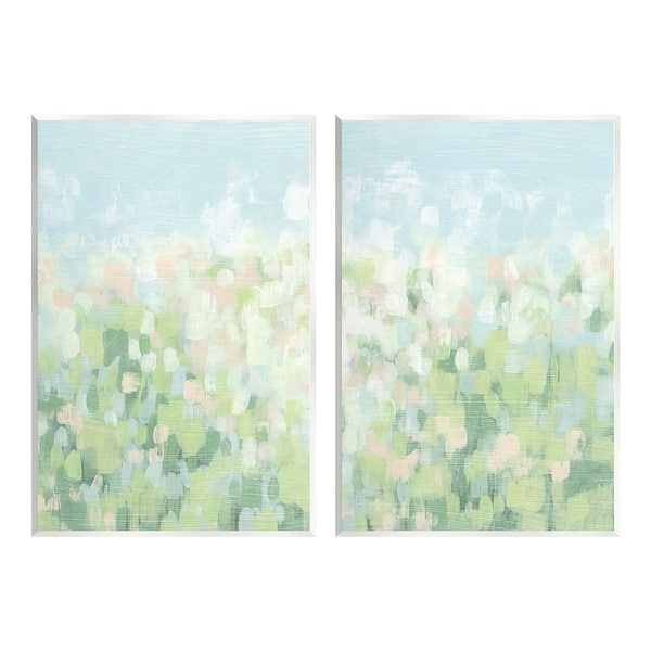 Stupell Abstract Meadow Landscape 2 Piece Wall Plaque Art Set Design by ...
