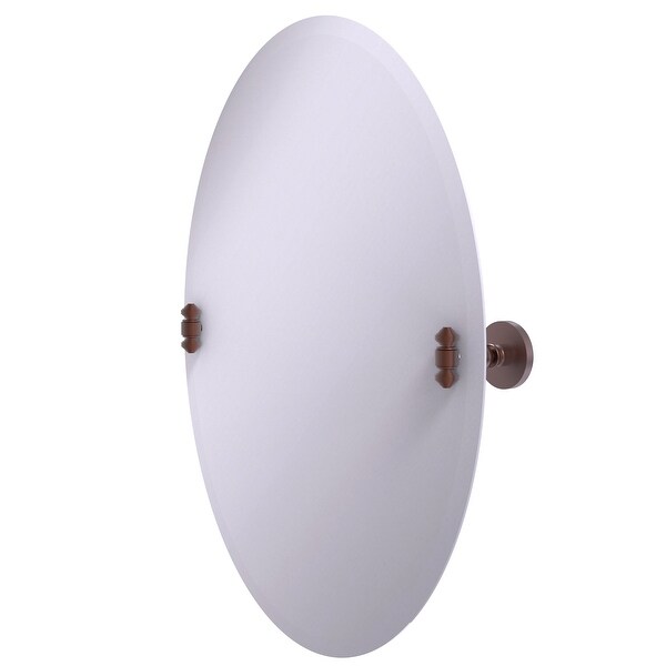 Allied Brass Frameless Oval Tilt Mirror with Beveled Edge