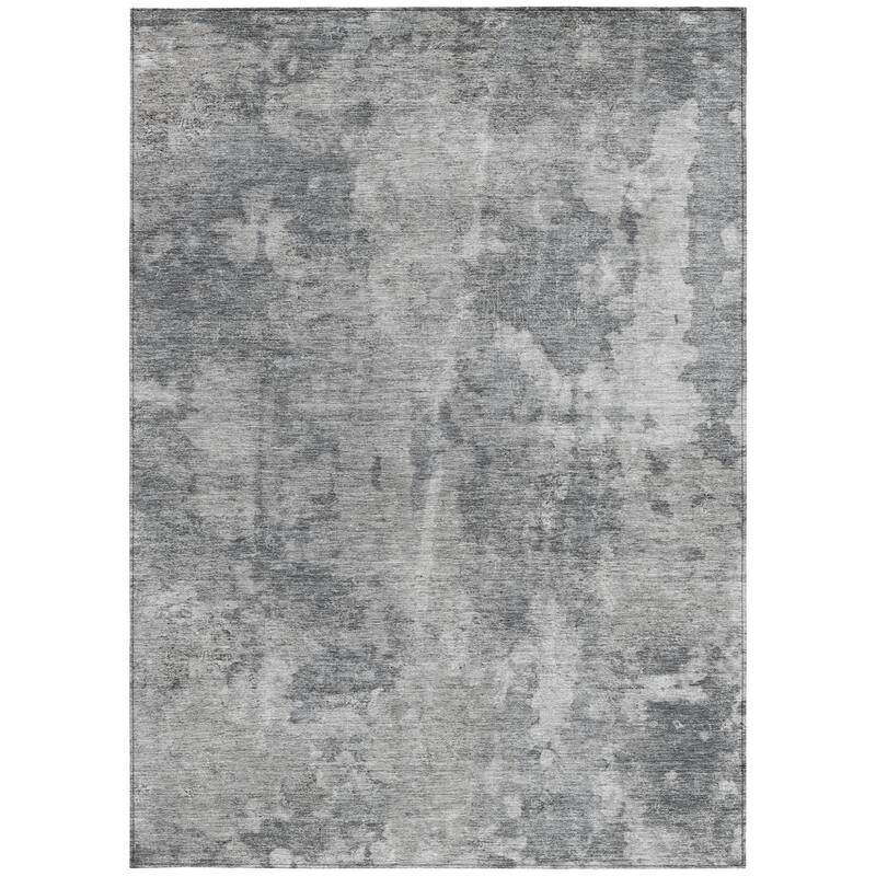 Alrim Modern Art-Inspired Weather Resistant Timeless Fusion Outdoor Rug