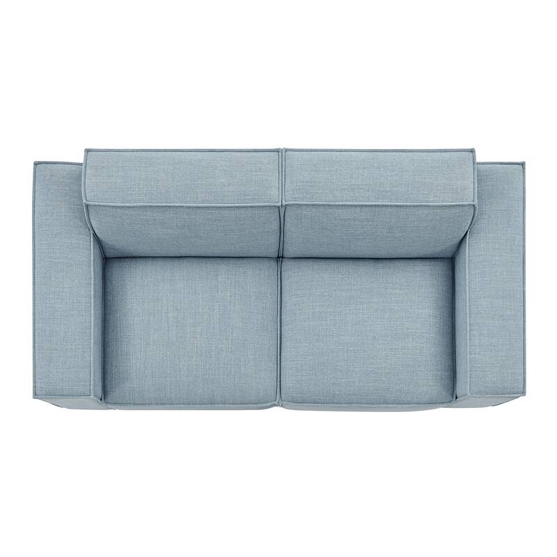 Restore 2-Piece Performance Fabric Upholstered Modular Loveseat
