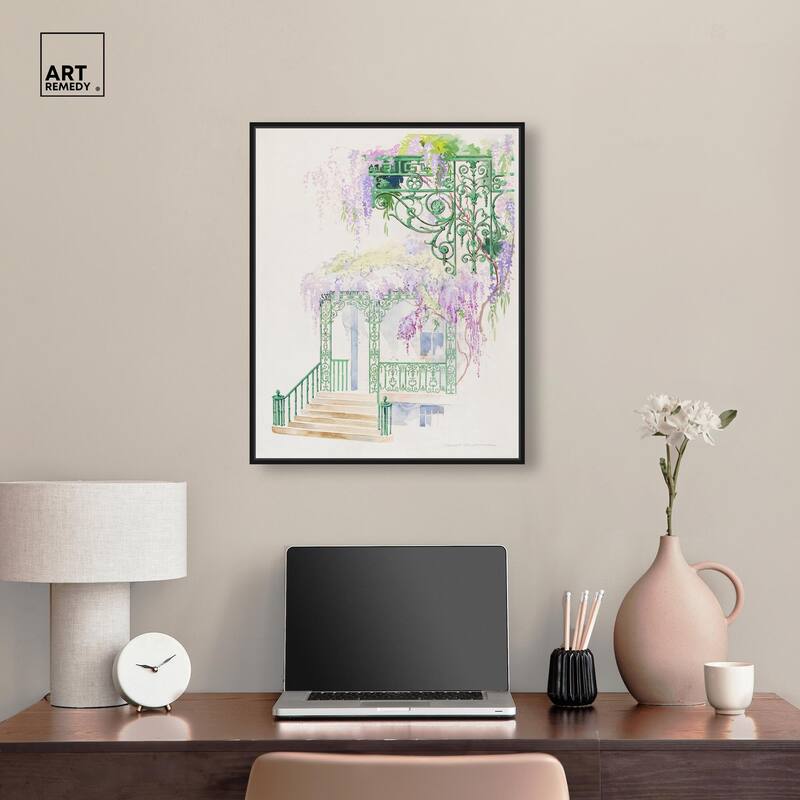 Cast Iron Porch Railing Canvas by Art Remedy