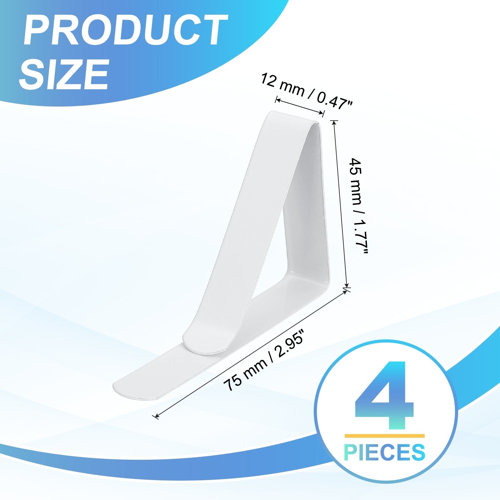 Tablecloth Clips, Table Cloth Cover Clamps, Windproof Holder Clips for Home Party Picnic Wedding Camping Dining Table