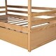 preview thumbnail 8 of 25, House Bed Wood Bed with Two Drawers