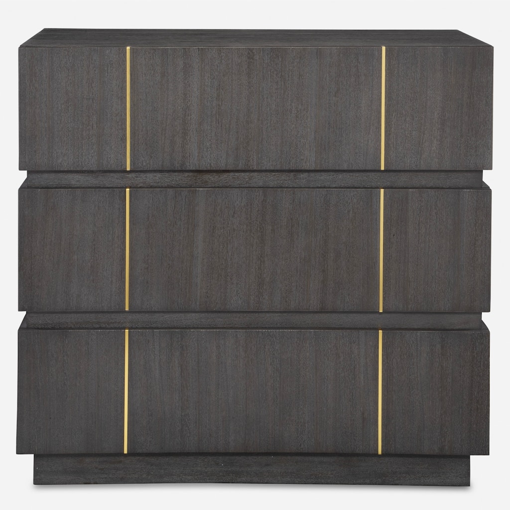 Uttermost 24286 Between The Lines 37" Wide 3 Drawer Acacia Veneer