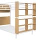 preview thumbnail 55 of 53, Metal Bunk Bed with Bedside Storage Bookcase, Twin Over Twin/Full Over Full Convertible Bunk Bedframe with Ladder and Guardrail