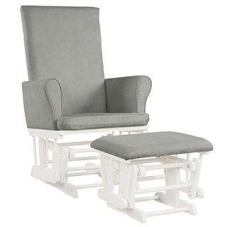 Baby Nursery Relax Rocker Rocking Chair Glider Ottoman Set 27.5 x 26 x 40.5 L x W x H Bed Bath Beyond 35181023