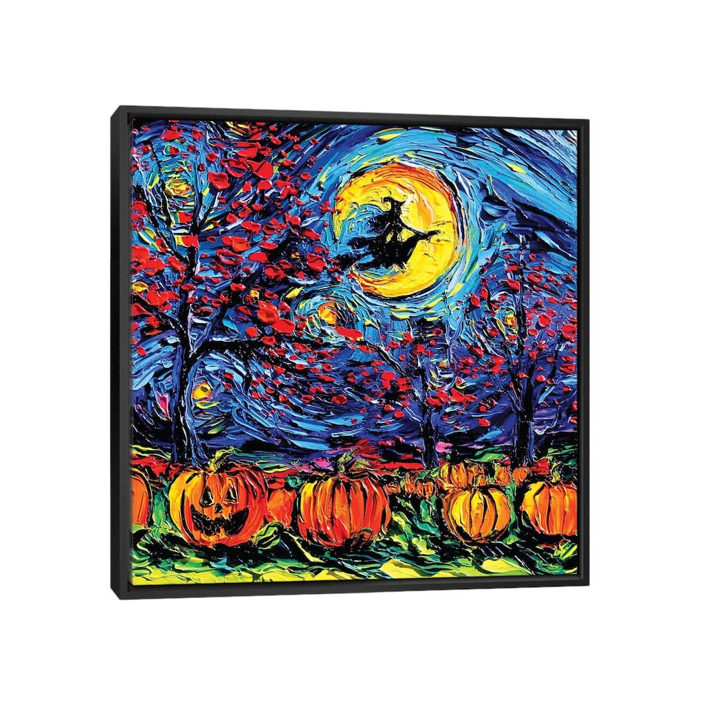 iCanvas "Starry Halloween" by Aja Trier Framed Canvas Print