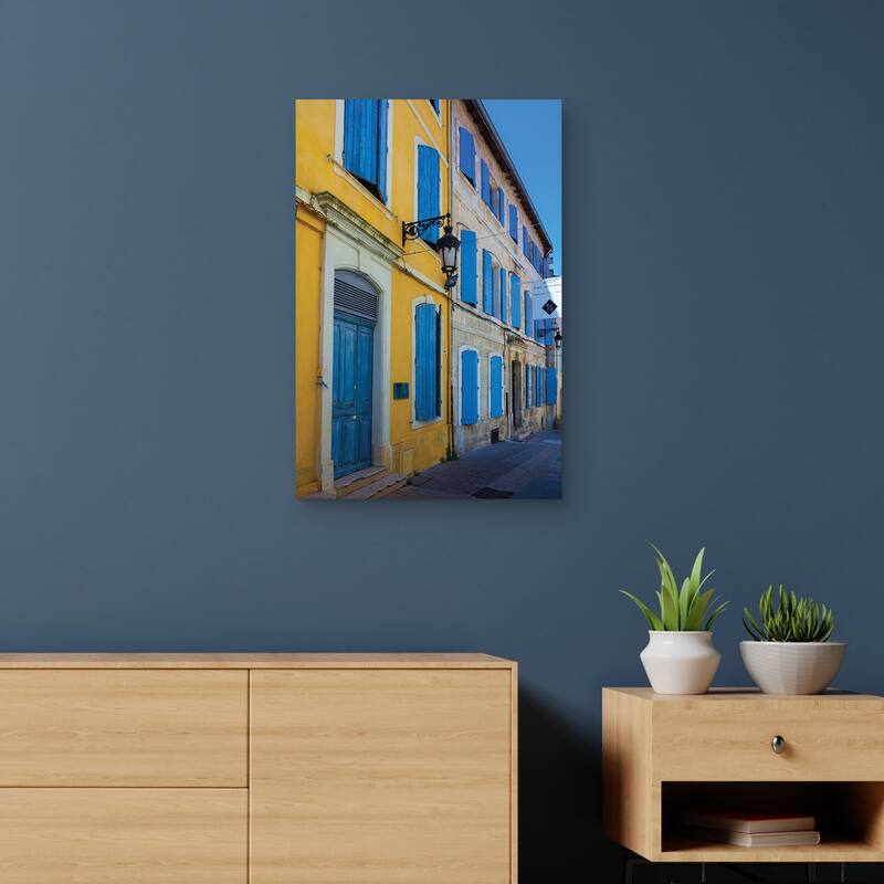 Blue Windows Galore by Sossi Madzounian Canvas Art Print