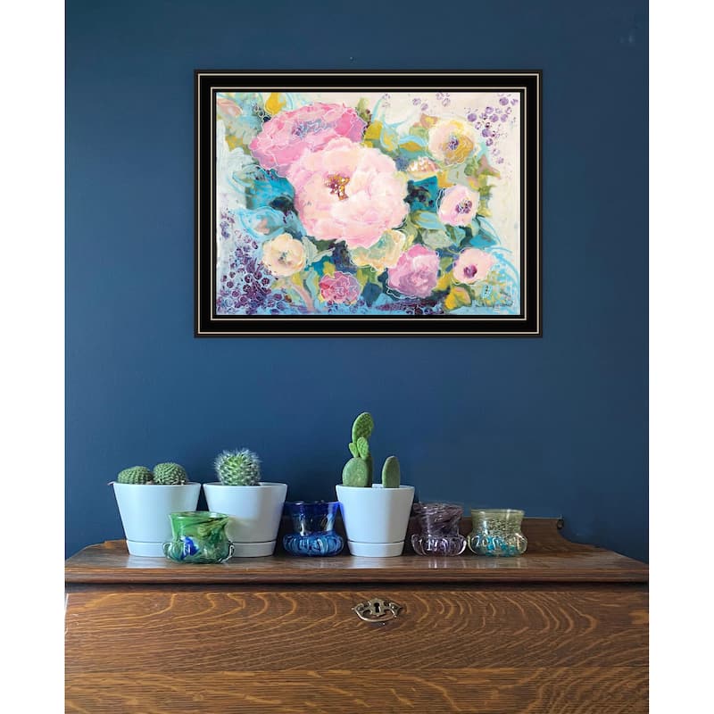 TrendyDecor4U Contemporary "Fresh Florals" Framed Print Wall Art