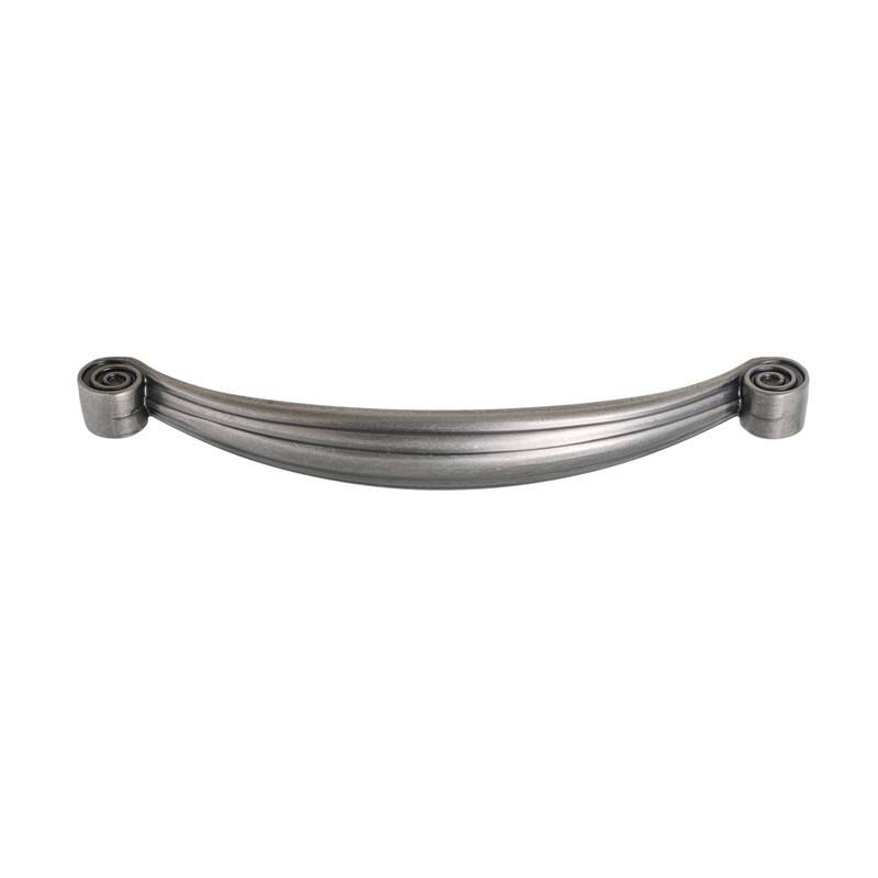 Utopia Alley Whitton Pull Handle - Decorative Cabinet Pewter Drop Pull Handles, 5.0" Center to Center