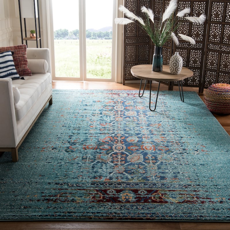 SAFAVIEH Monaco Stojana Boho Rug - 6'7" x 9'2" - Blue/Multi