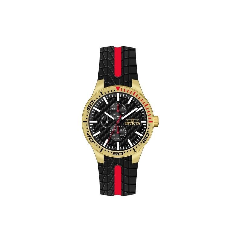 Invicta Men's 48872 Invicta Racing Quartz Multifunction Black Dial Watch