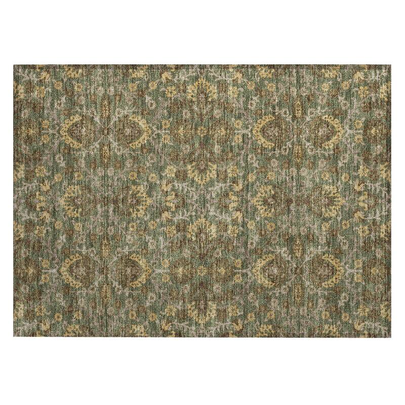 Machine Washable Indoor/ Outdoor Traditional Hartman Chantille Rug