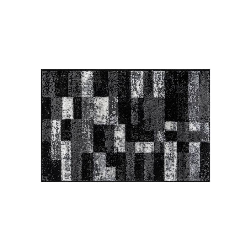 World Rug Gallery Modern Abstract Grid Area Rug