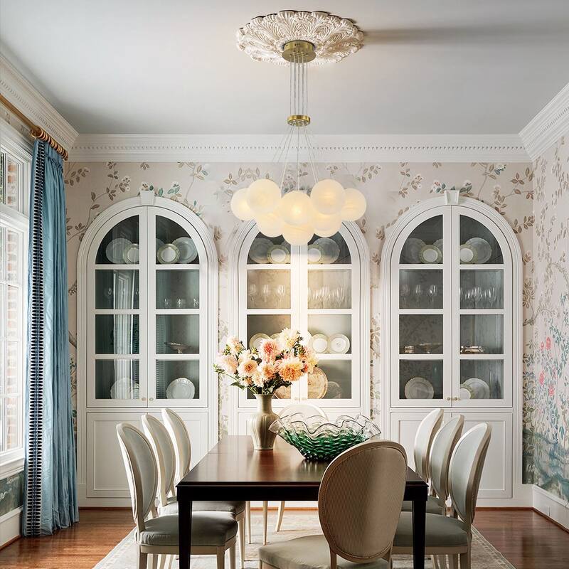 Gold Visional Comfort Lighting Modern Glass Bubble Chandelier Lights Lamp for Bedroom/ Dining Room