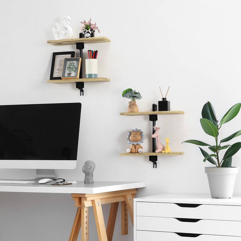 Floating Shelves Bathroom for Wall, Adjustable Height Wall Shelf Above Toilet