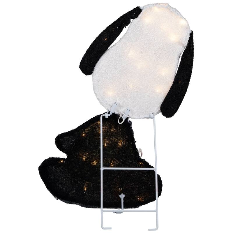 LED Lighted Skeleton Snoopy Outdoor Halloween Yard Decoration - 18"