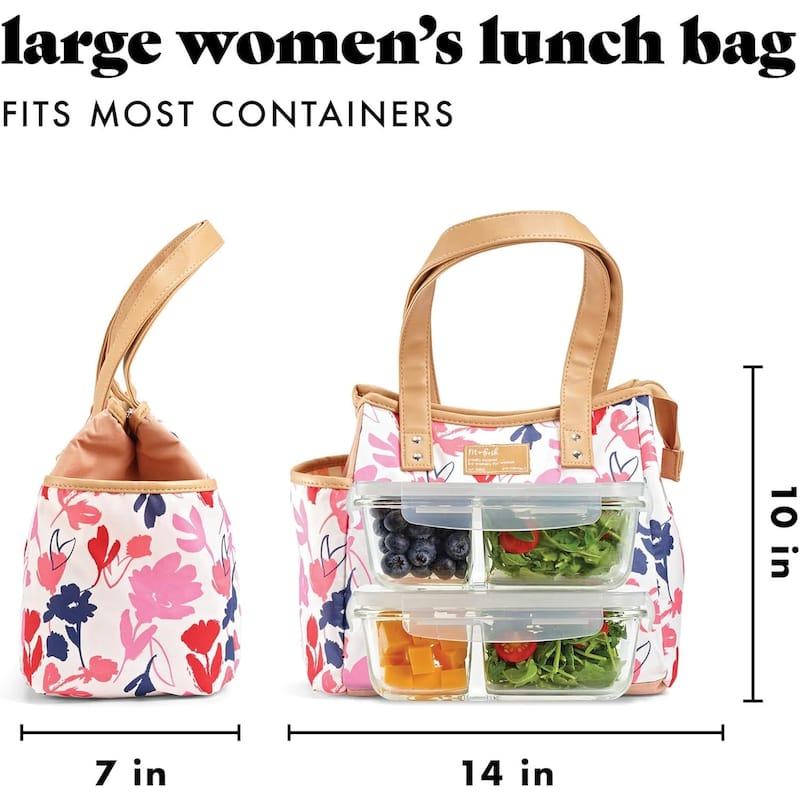 Fit & Fresh 993FF2964 Botanical Silo Pink 2 Containers And Tumbler
