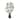 Williamsburg Cipher Lamp Finial Antique Brass, 3"h
