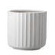 preview thumbnail 3 of 7, DreamPatio Garland Fiberstone Planter 11.5"diax10.5"H - White