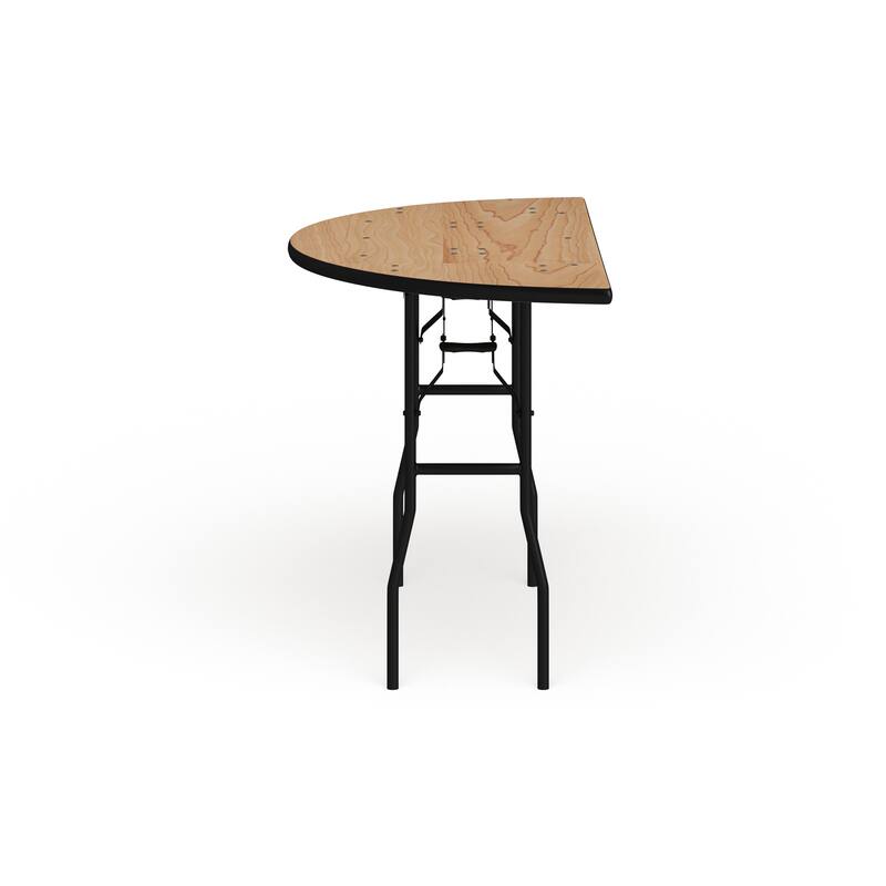 48-inch Half-Round Wood Folding Banquet Table
