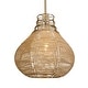 preview thumbnail 5 of 8, Uttermost Hestia 1 Light Natural Rope Pendant - N/A