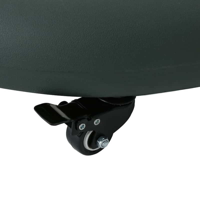 Hayward Outdoor 80-pound Round Black Stainless Steel Umbrella Base Holder with Wheels by Christopher Knight Home