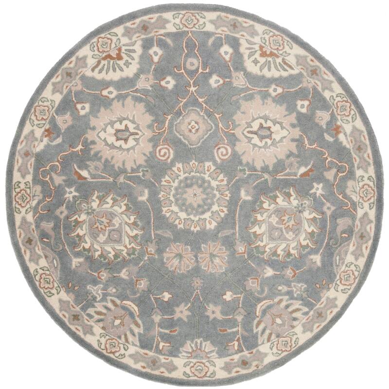 SAFAVIEH Handmade Heritage Plume Stripe Traditional Oriental Wool Rug