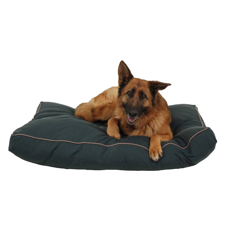 Carolina Pet Faux Gusset Indoor/ Outdoor Dog Bed - Large - Hunter Green