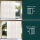preview thumbnail 18 of 17, CHICOLOGY Adjustable Sliding Panels, Light Filtering - 46"- 86" W X 92" H