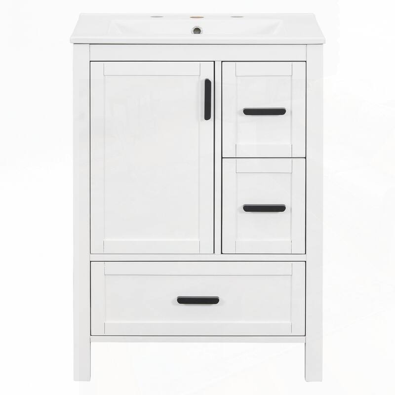 Bathroom Vanity with Ceramic Sink