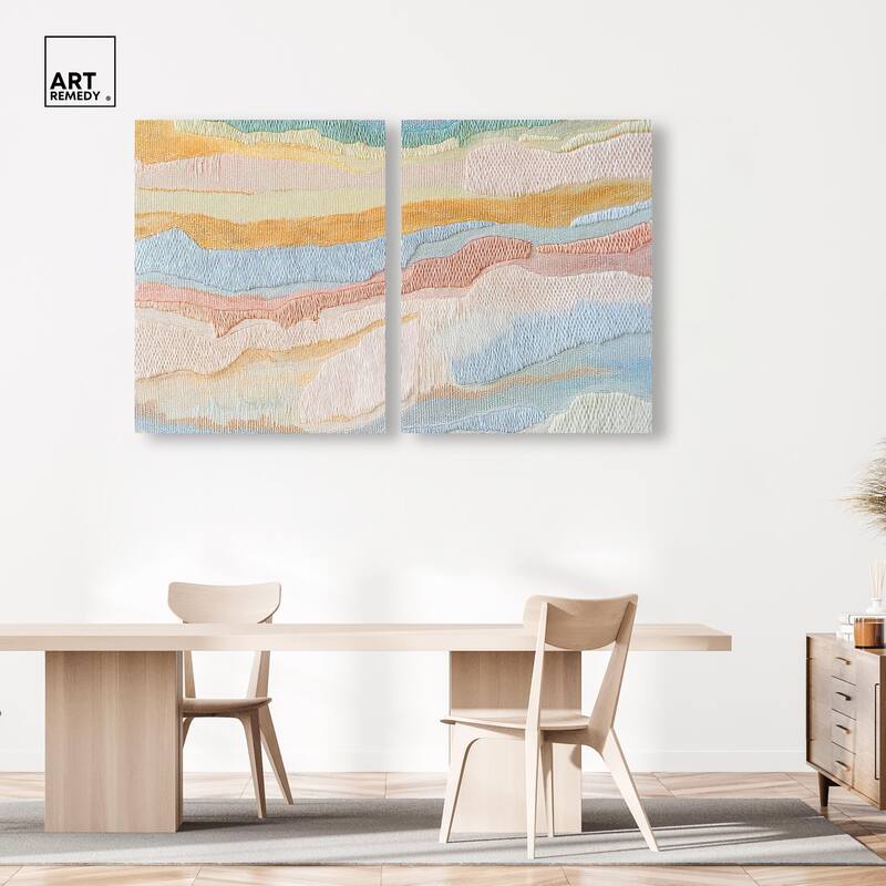 Morning Calm III Canvas Set of 2 by Art Remedy, Gallery Wrapped