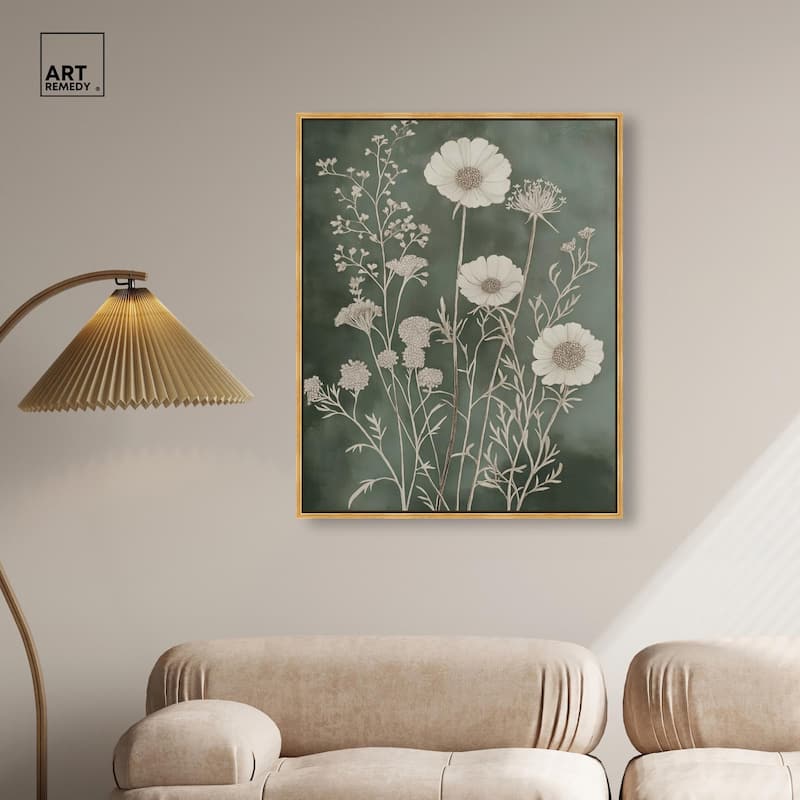 Airy Green Garden Canvas by Art Remedy