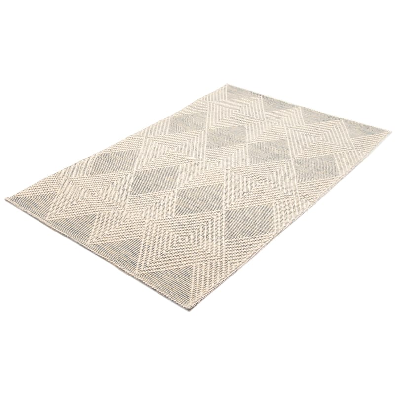 ECARPETGALLERY Braid weave Sienna Teal Wool Rug - 5'2 x 8'2